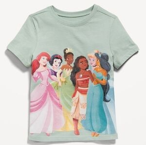 NIP Old Navy Size 5T Green Disney Princesses Graphic Tshirt!